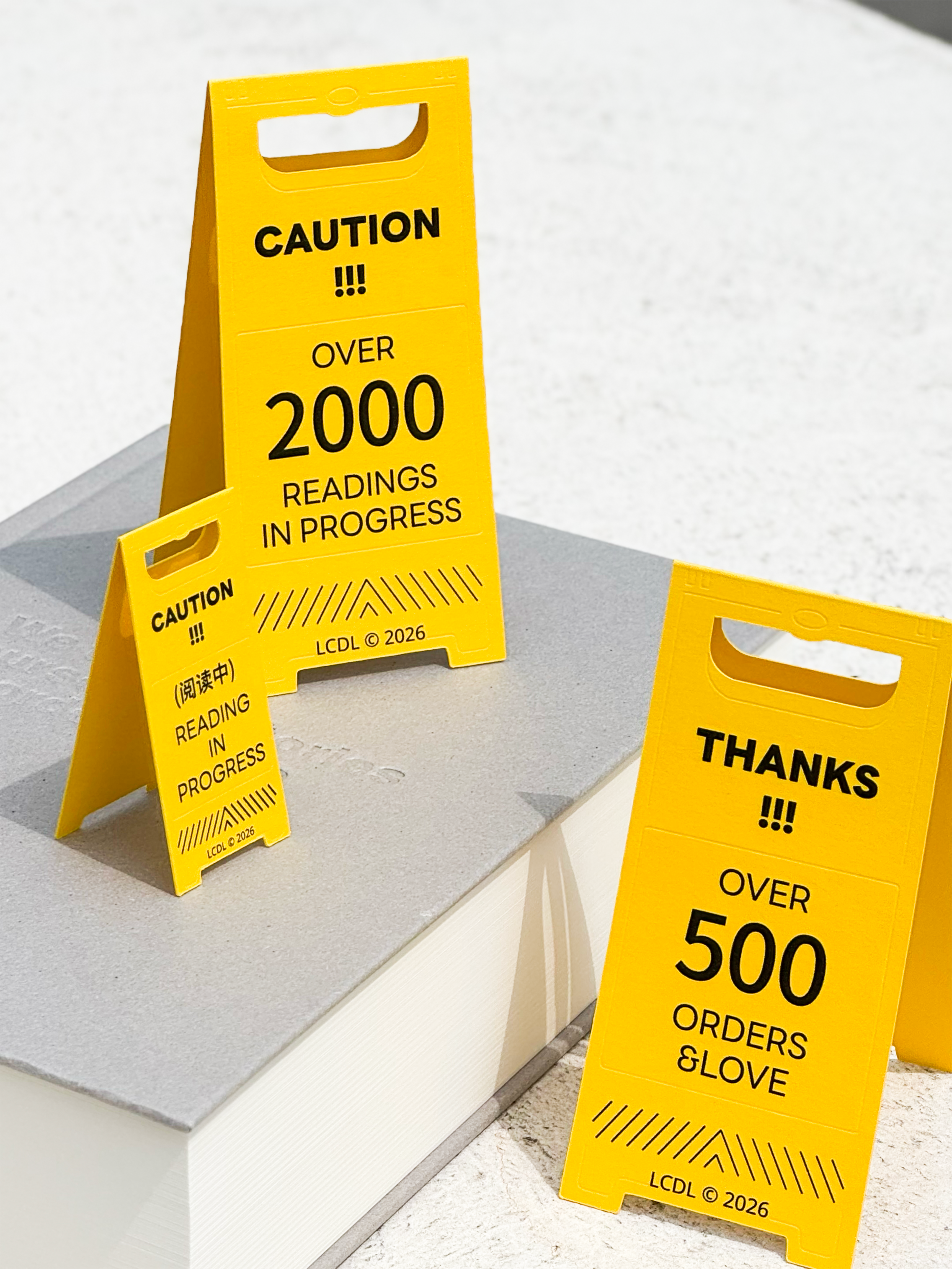 CAUTION bookmarks display