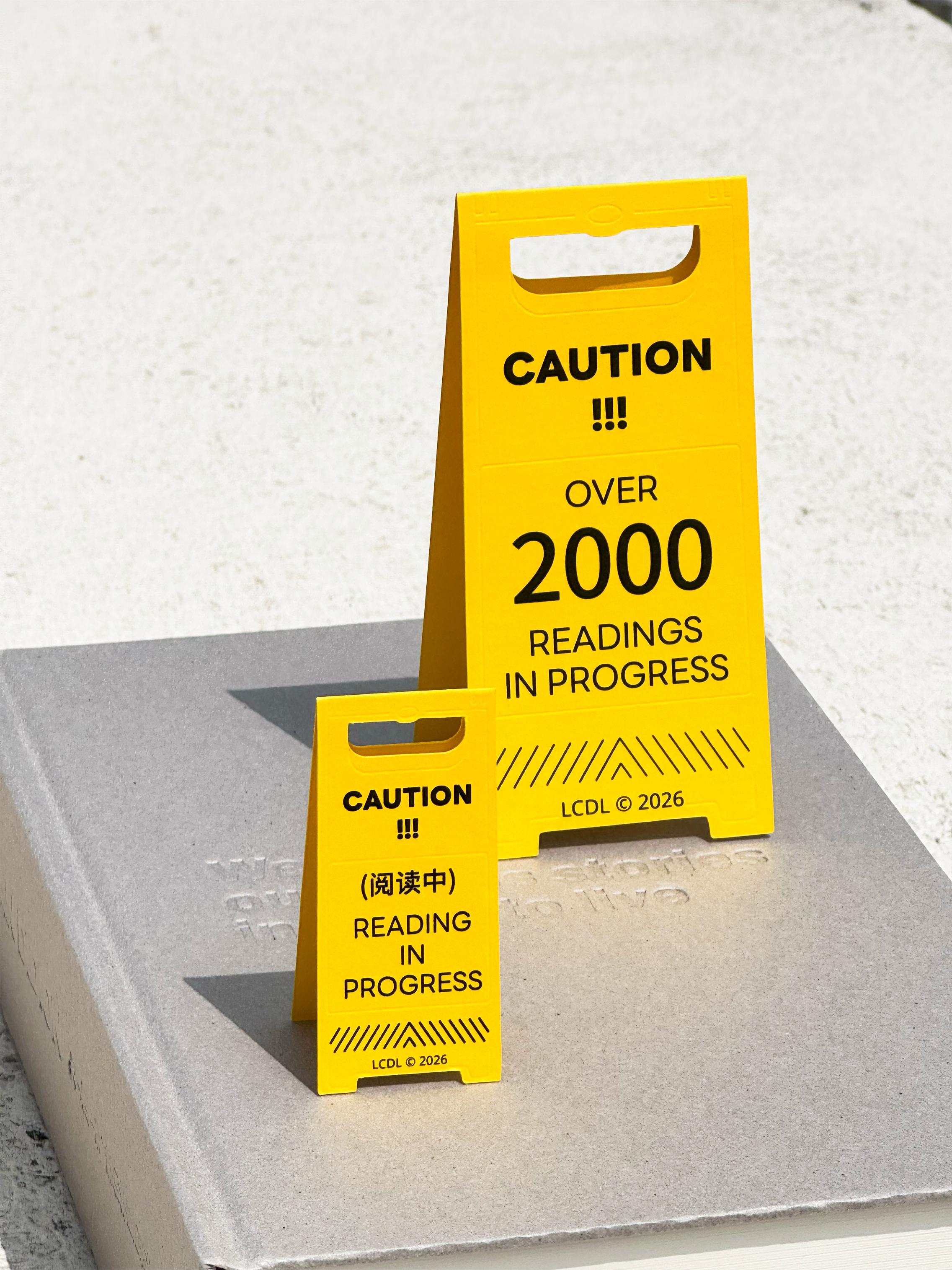 CAUTION reading in progress bookmarks